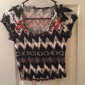 Printed crop top